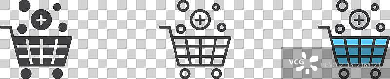 白色背景上的采购图标集图片素材