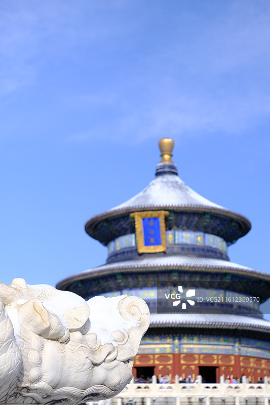 大雪后的天坛公园祈年殿图片素材