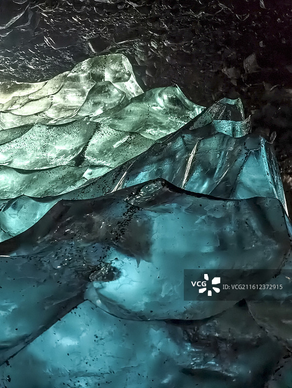 冰岛瓦特纳冰川冰冻探索自然景观旅行图片素材