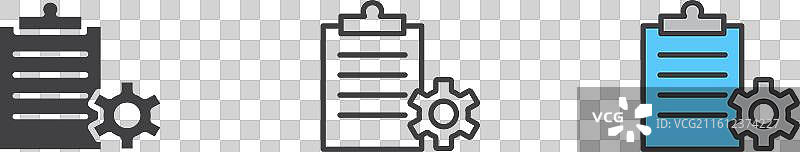 项目管理图标集，背景为白色图片素材