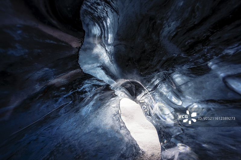 冰岛瓦特纳冰川冰冻探索自然景观旅行图片素材