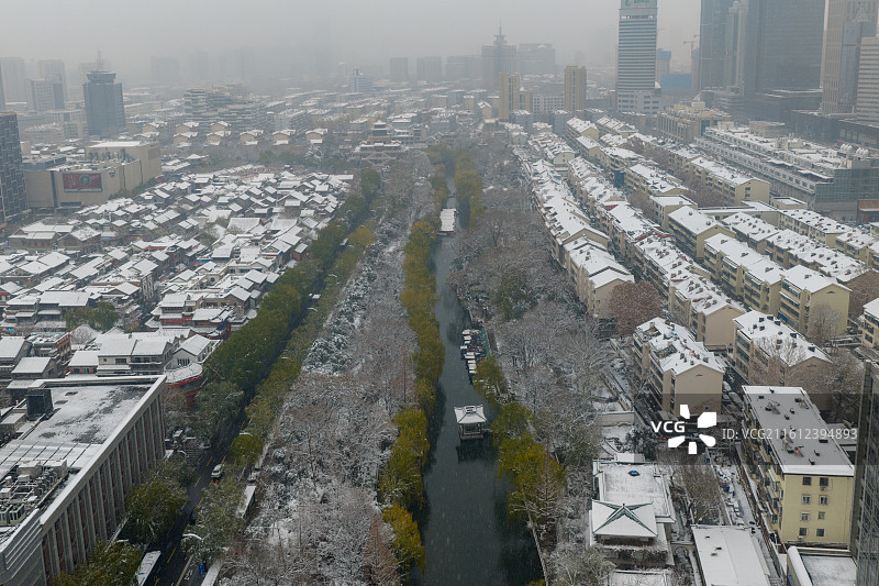 济南环城公园雪景图片素材