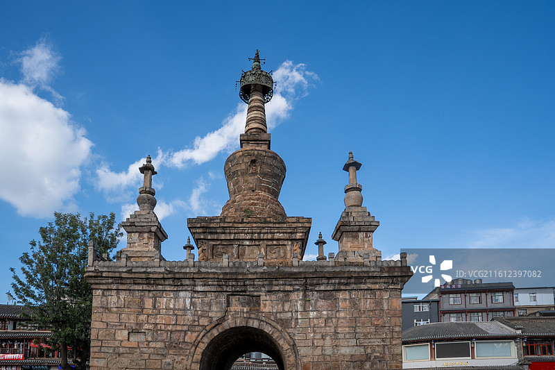 云南昆明旅行 官渡古镇 金刚塔 古建筑 古代佛塔 全国重点文物图片素材