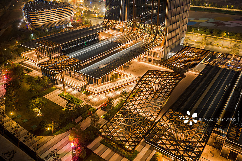 中国广东省广州市南沙明珠湾南沙期货产业园图片素材