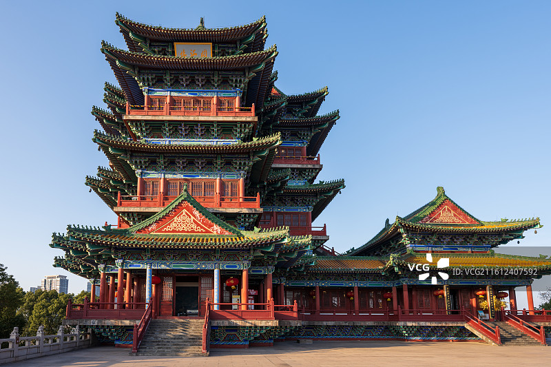 南京阅江楼：明代皇家气派的江南第一楼图片素材