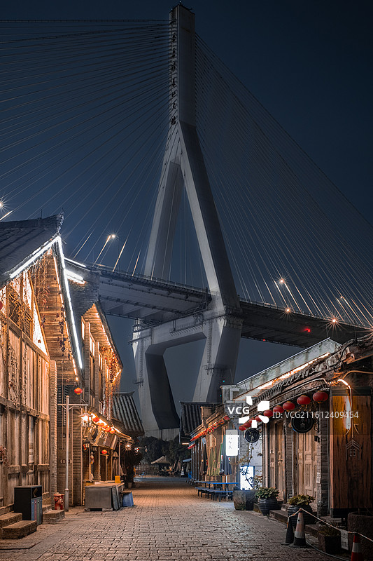 义渡古镇·古今同框图片素材