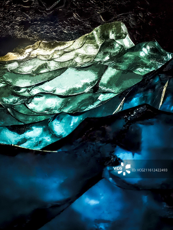 冰岛瓦特纳冰川冰冻探索自然景观旅行图片素材