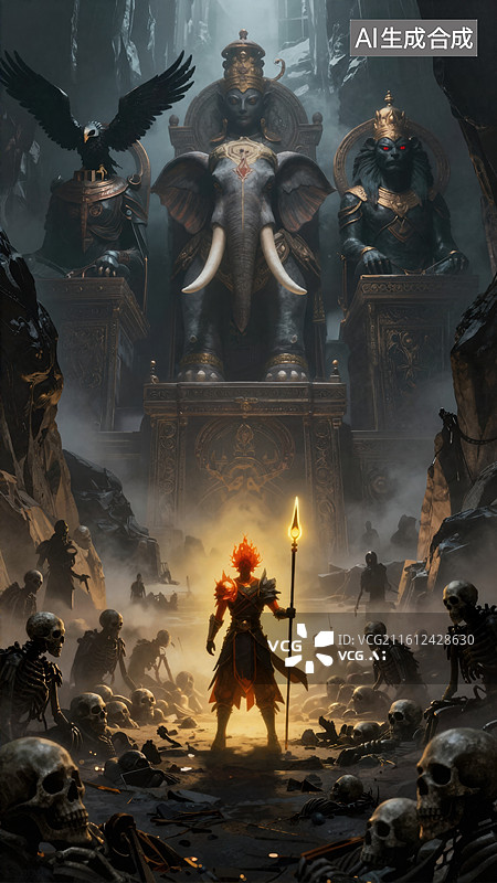 【AI数字艺术】黑暗王者归来图片素材