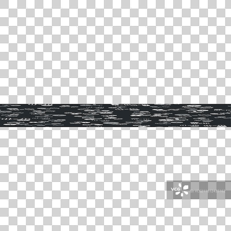 灰色哑铃图标，孤立的无缝图案图片素材