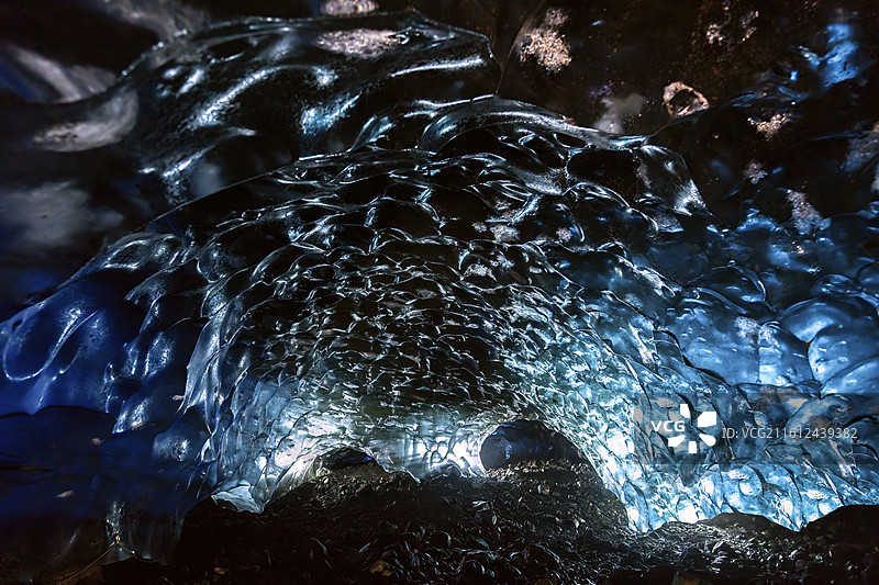 冰岛瓦特纳冰川冰冻探索自然景观旅行图片素材