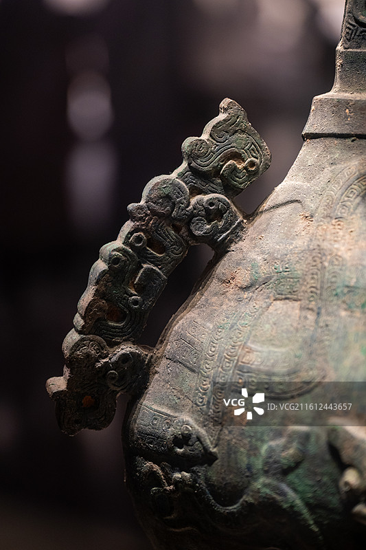 国家博物馆 春秋 晋 青铜方壶 1961年山西侯马上马村出土图片素材