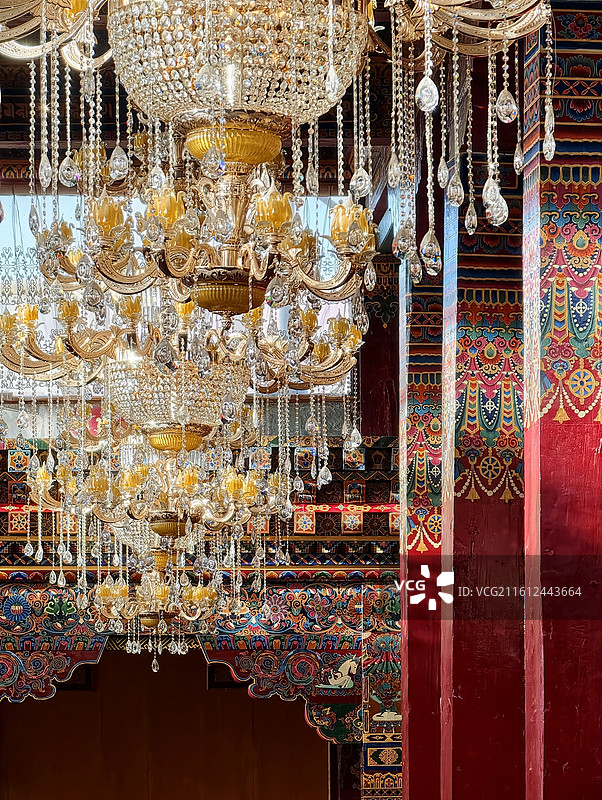 川西小色达的魅力：探访木雅大寺图片素材