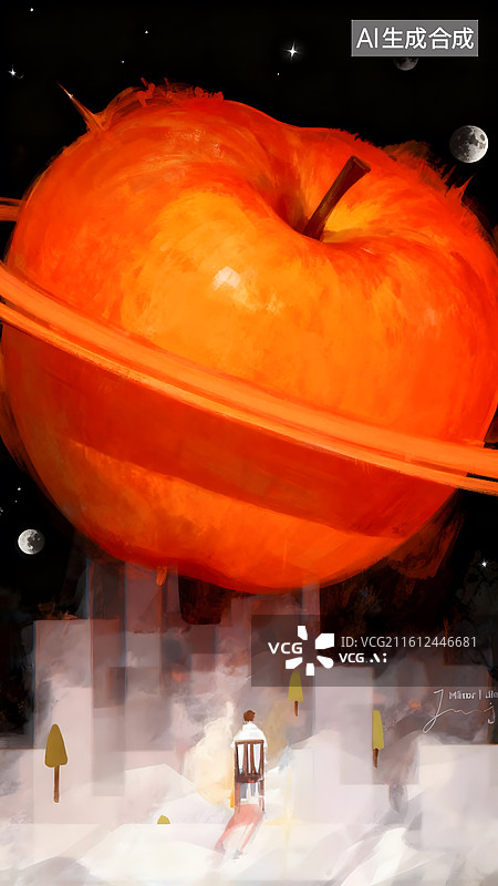 【AI数字艺术】超现实星际主题插画图片素材