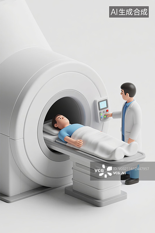 【AI数字艺术】医生给病人放射治疗 质子重离子疗法图片素材