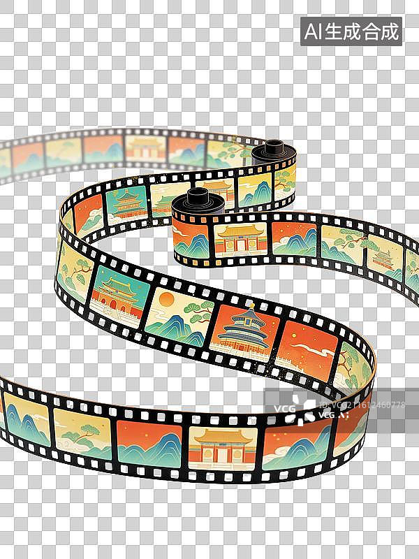 【AI数字艺术】胶片插画图片素材