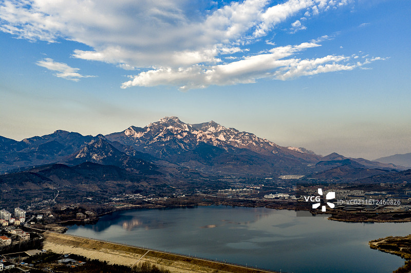 泰山碧霞湖景区图片素材