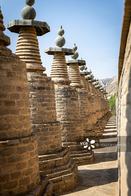 青铜峡 一百零八塔 宁夏 吴忠图片素材