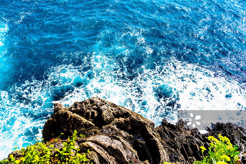 意大利五渔村  海景与蓝天建筑图片素材