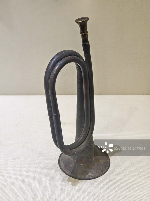 红军长征时使用过的军号（通道转兵纪念馆）图片素材