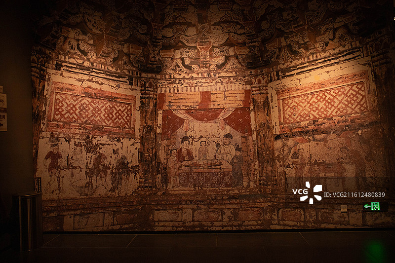 河南古墓博物馆馆藏图片素材