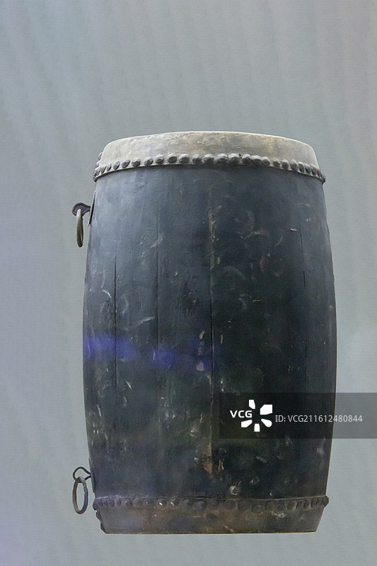 北京市永定河文化博物馆（门头沟区博物馆）“从历史走来的门头沟”展：秧歌会腰鼓（民国，征集）图片素材