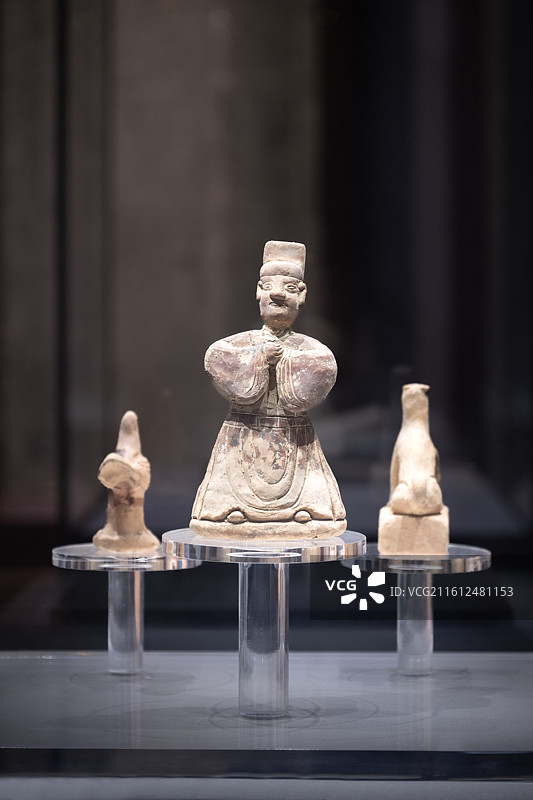 博物馆之古代陶俑图片素材