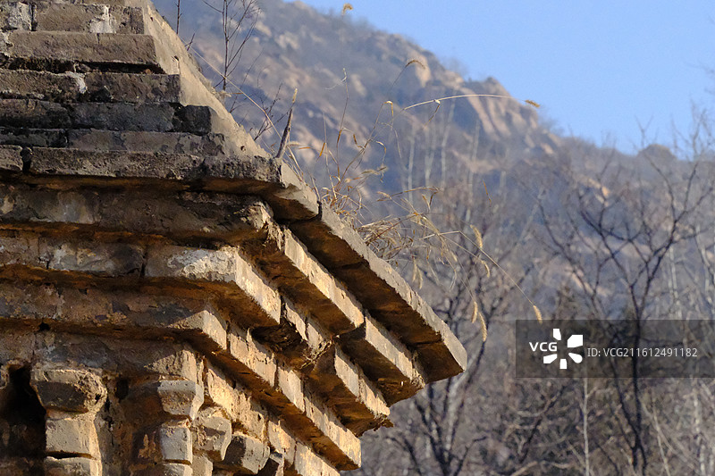 河北石家庄平山县万寿寺塔林。图片素材