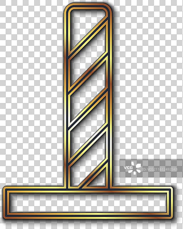 金色线条猫抓板玩具图标图片素材