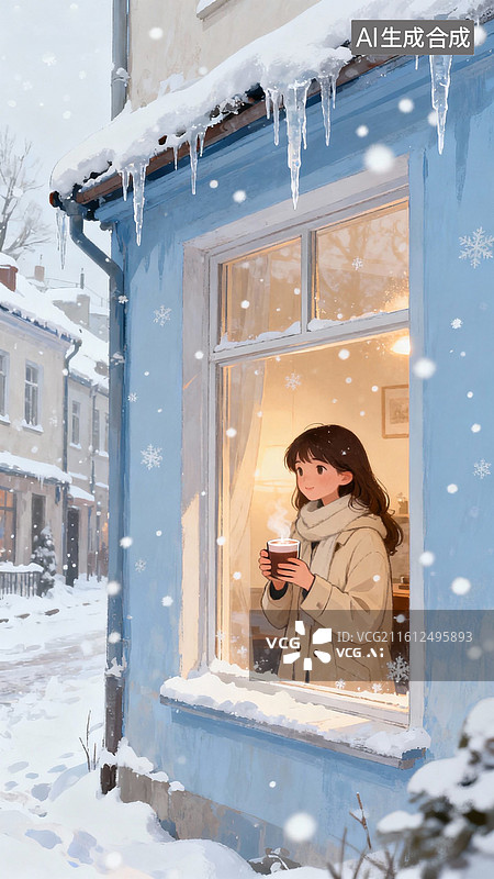 【AI数字艺术】冬日热饮图片素材