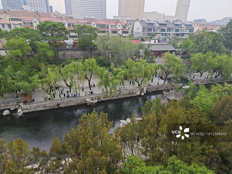 济南解放阁建筑图片素材