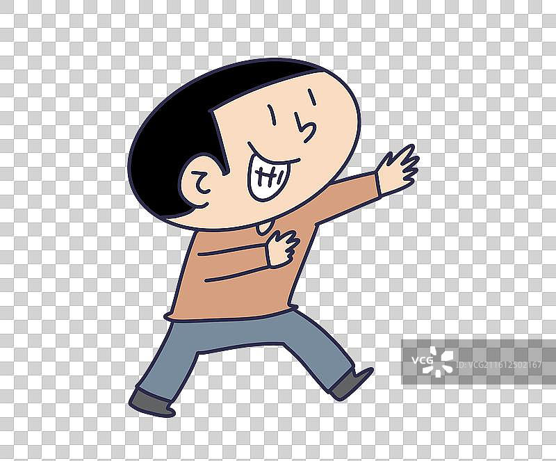 坏笑伸手接受的人物图片素材