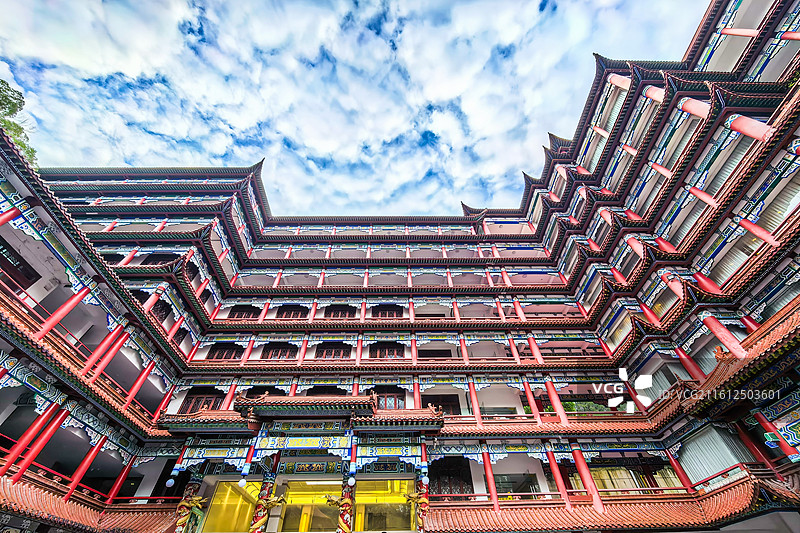 湖北恩施朗宁酒店仿古建筑风格图片素材