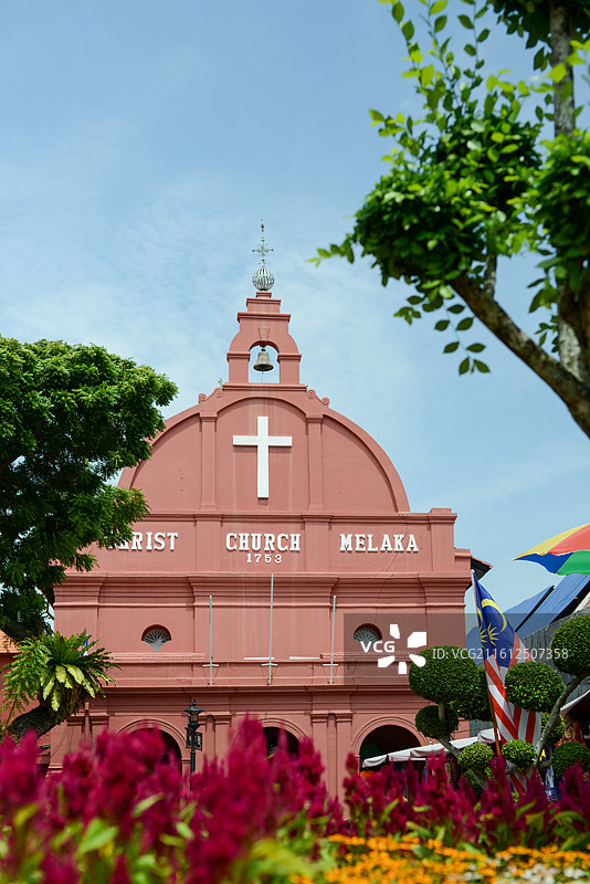 马来西亚 马六甲 荷兰红屋 教堂图片素材