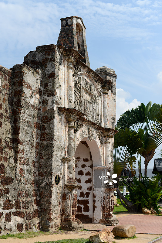 马来西亚 马六甲 圣地亚哥城堡图片素材