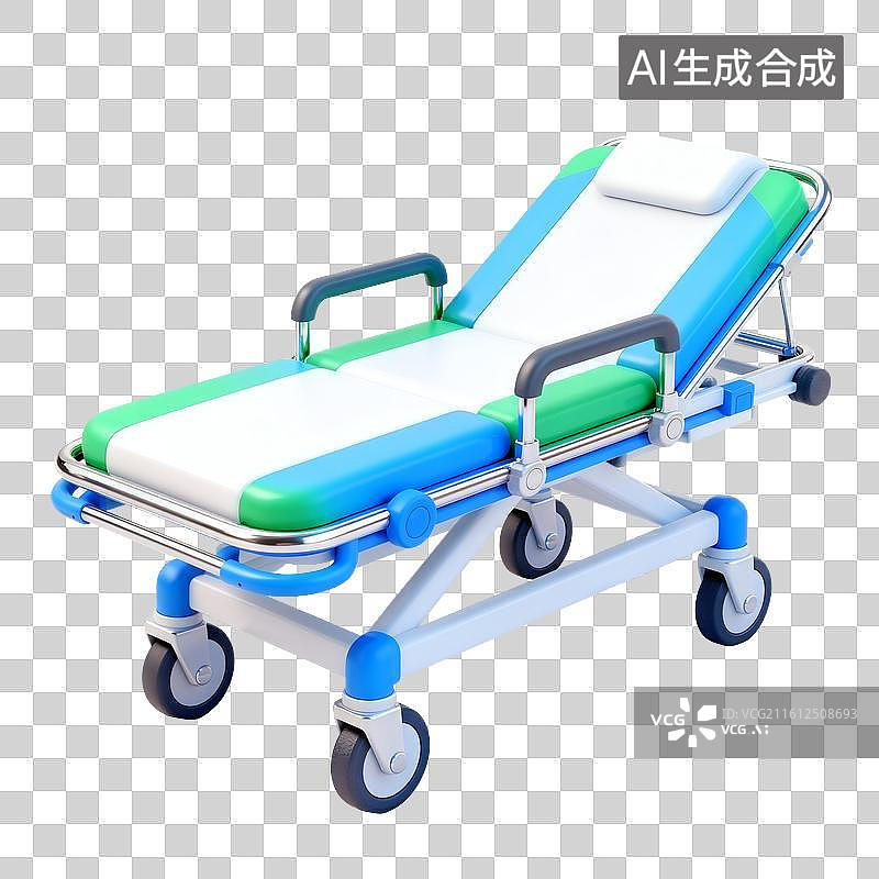 【AI数字艺术】医疗担架三维图形图片素材