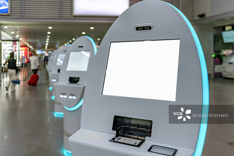 机场航站楼自助值机图片素材