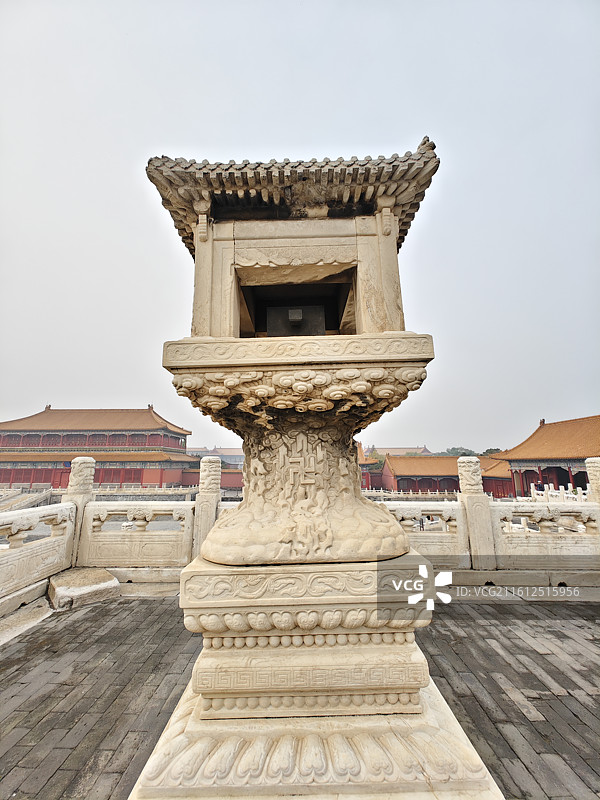 北京故宫 嘉量 古代标准量器文物特写图片素材