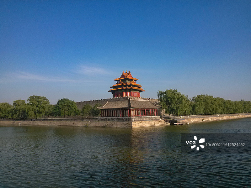 紫禁城角楼护城河图片素材