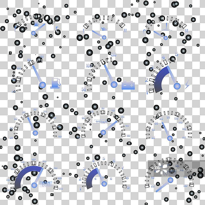 深色速度计界面设置图片素材
