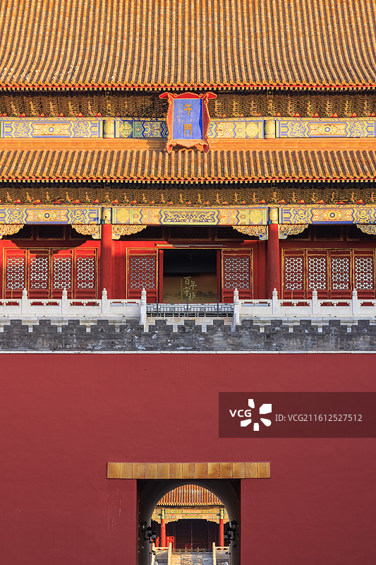 紫禁城午门冬至明媚光影图片素材