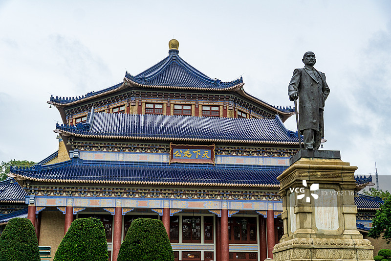 著名旅游景点广州中山纪念堂图片素材