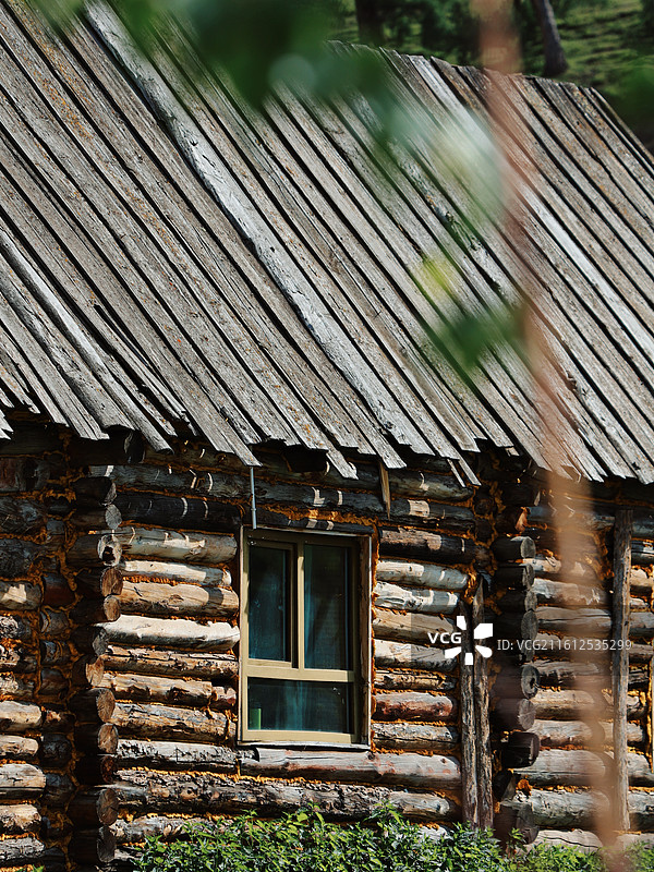 新疆阿勒泰白哈巴古村落图片素材