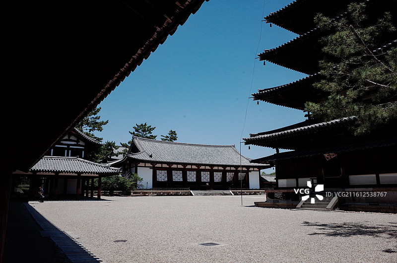 日本奈良法隆寺图片素材
