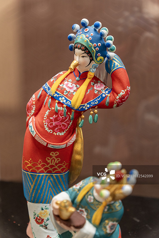 惠山泥人贵妃醉酒图片素材