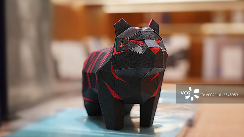 折纸黑熊 摆设 工艺品 玩具 玩偶图片素材