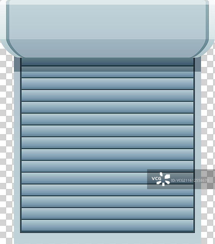 关闭的金属卷帘门图片素材