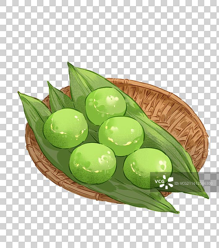 传统青团插画元素图片素材