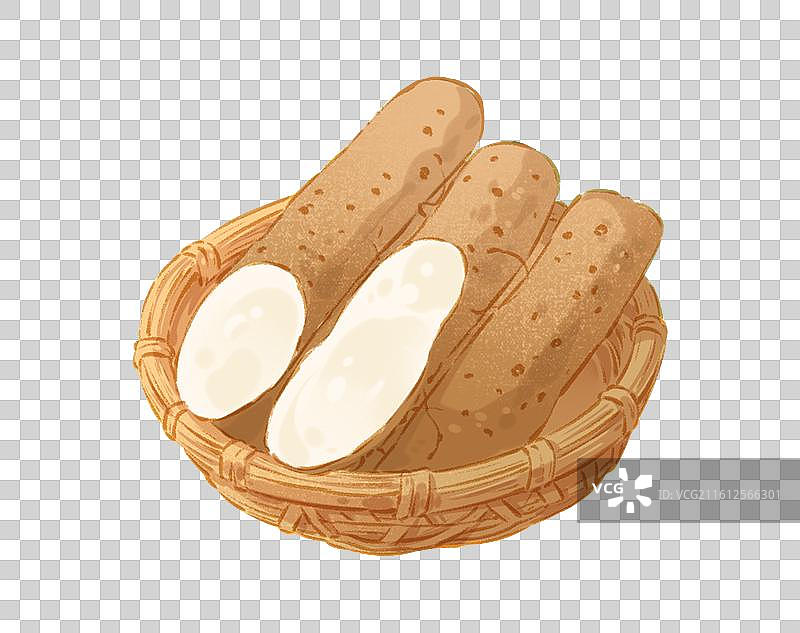 中式食材山药插画图片素材