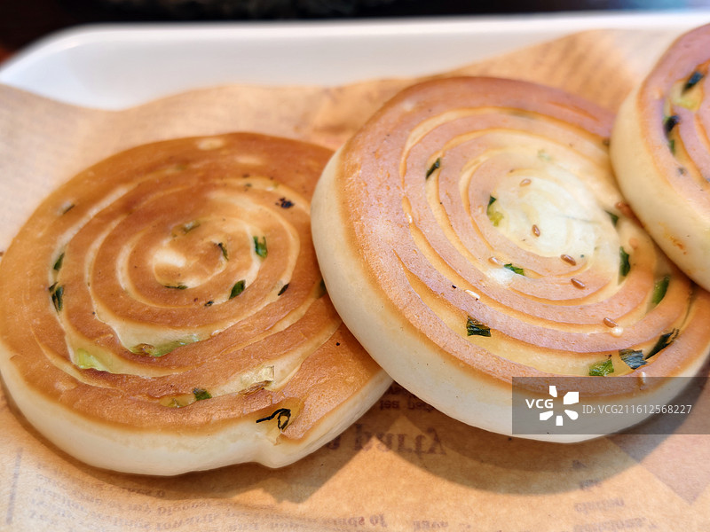 葱油螺旋酥饼 中式传统面点图片素材