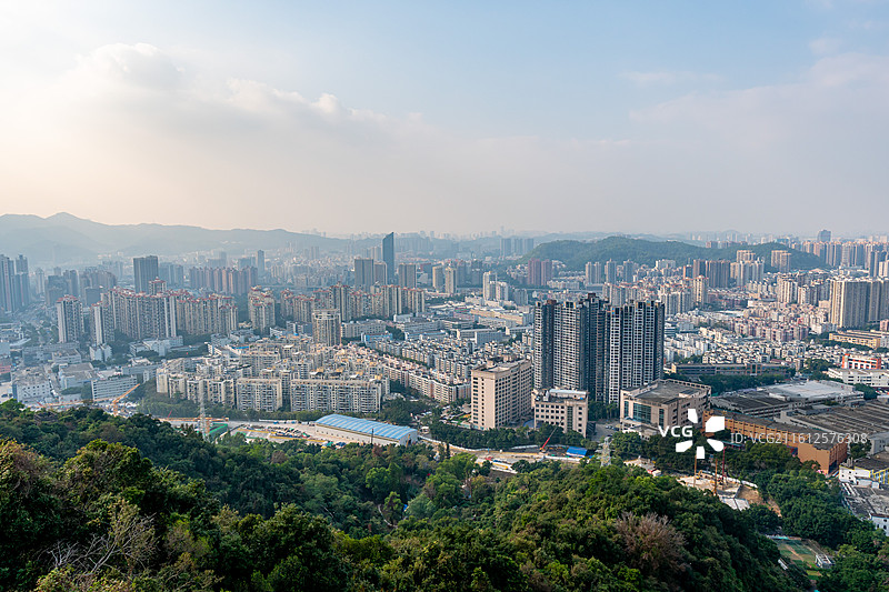 深圳龙岗区城景全景（布吉，大芬）图片素材
